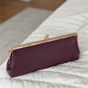 Elegant Burgundy Clutch